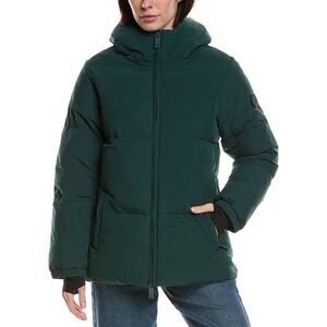 Noize Womens  Short Puffer Jacket, Green